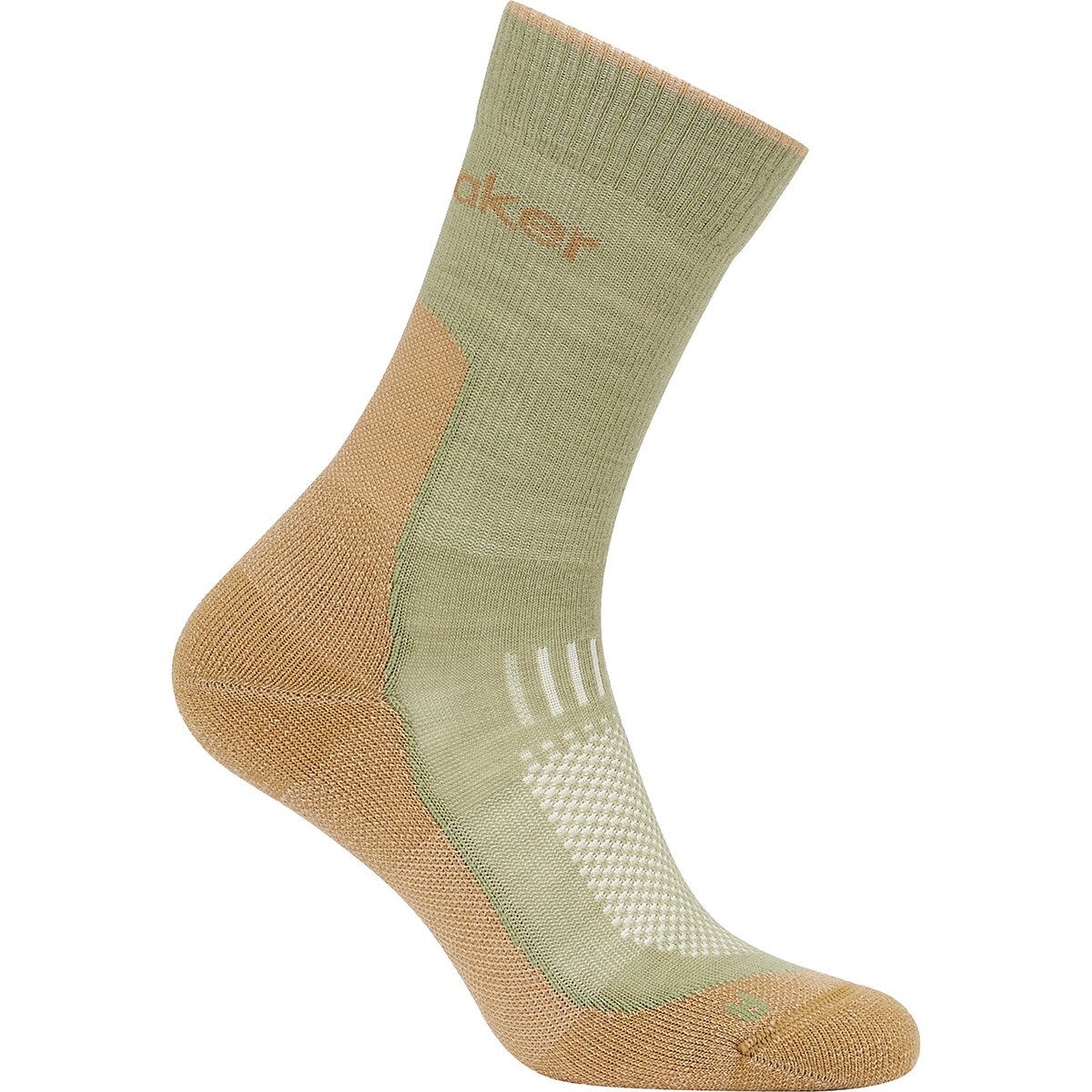 Image of Icebreaker Merino Hike+ Light Crew Sock - Women's Lichen/Sand, L