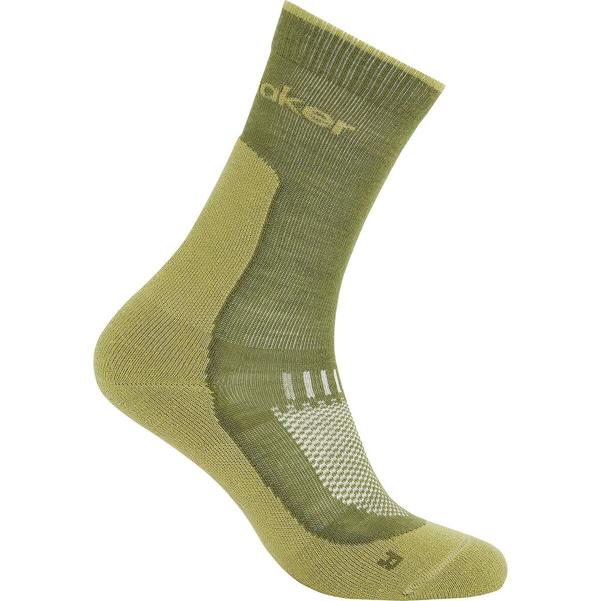 Icebreaker Merino Hike+ Light Crew Sock - Women's Sphagnum/Olive, L