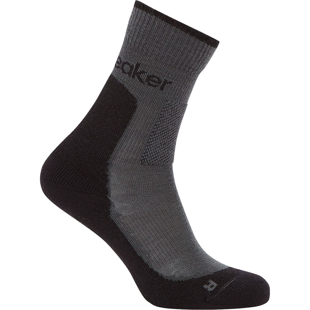 Image of Icebreaker Merino Hike+ Medium Crew Sock - Women's Obsidian/Black, L