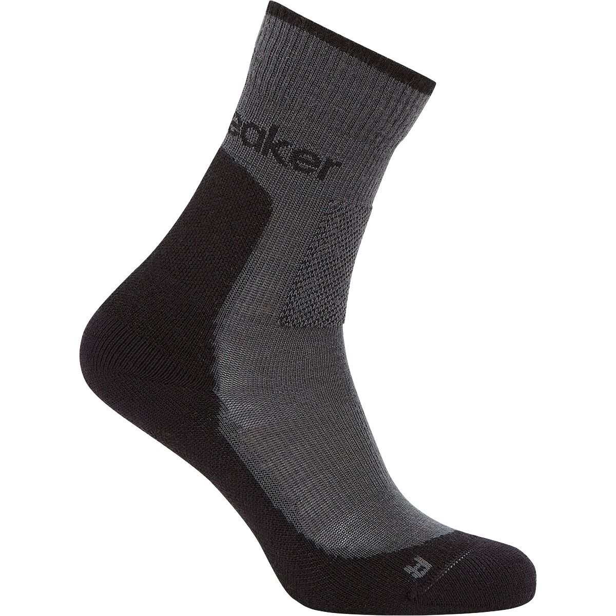Image of Icebreaker Merino Hike+ Medium Crew Sock - Women's Obsidian/Black, L