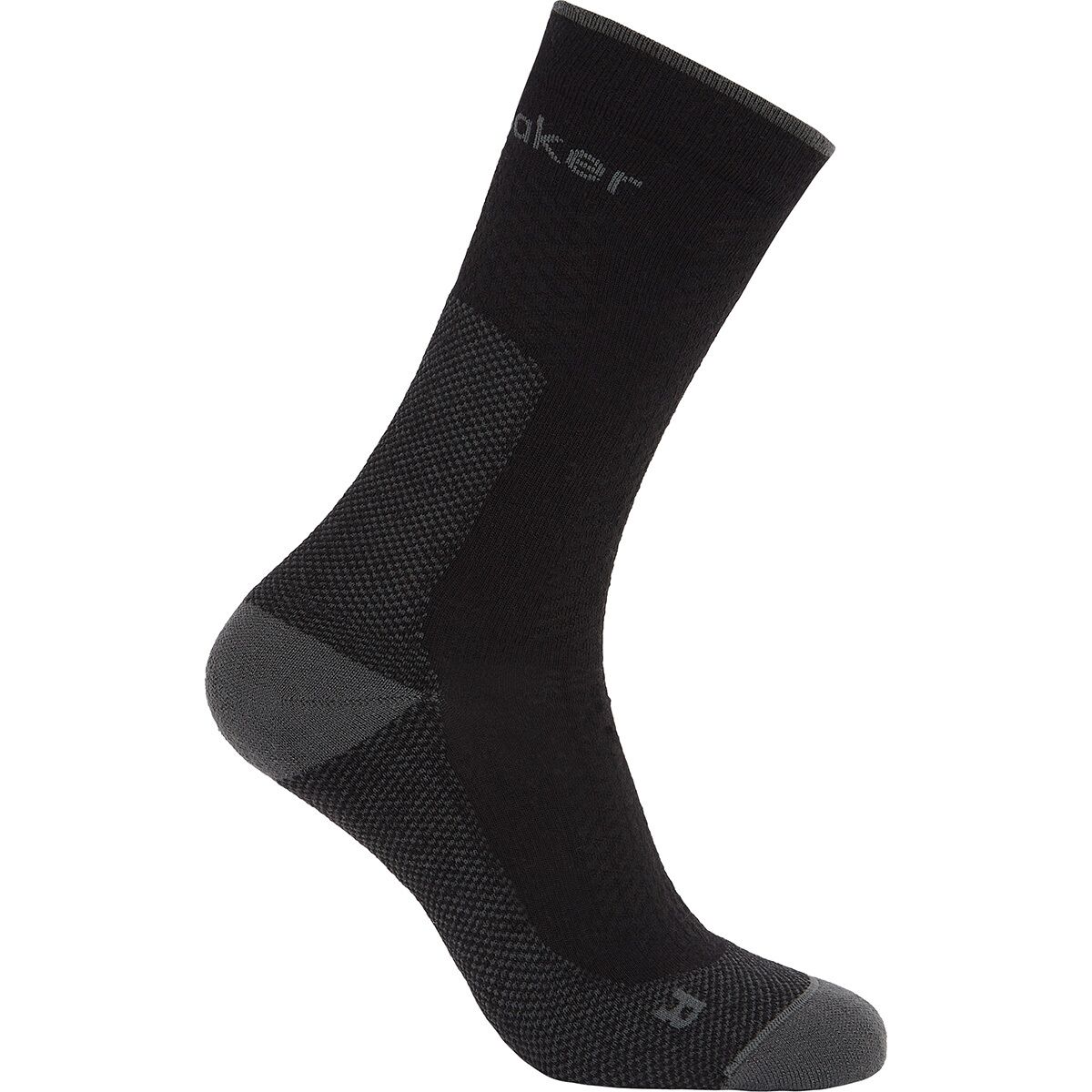 Image of Icebreaker Merino Hike+ Ultralight Crew Sock - Men's Black/Obsidian, M