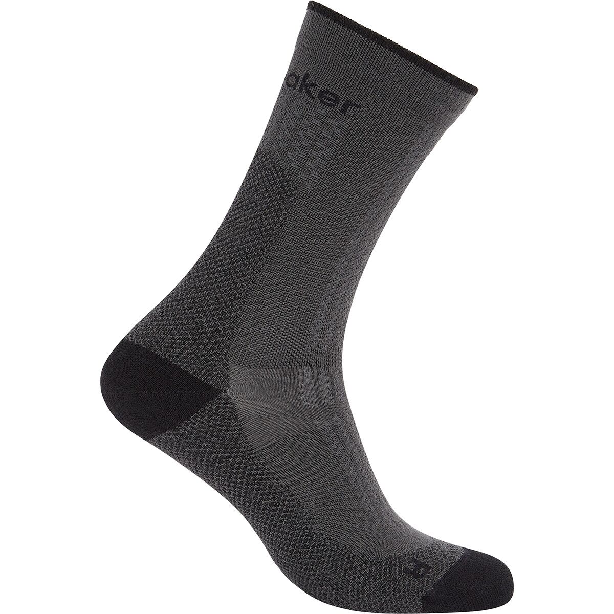Image of Icebreaker Merino Hike+ Ultralight Crew Sock - Women's Obsidian/Black, L