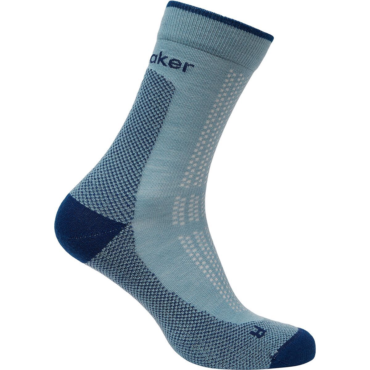 Image of Icebreaker Merino Hike+ Ultralight Quarter Sock - Men's Flint Blue/Atlantis, XL