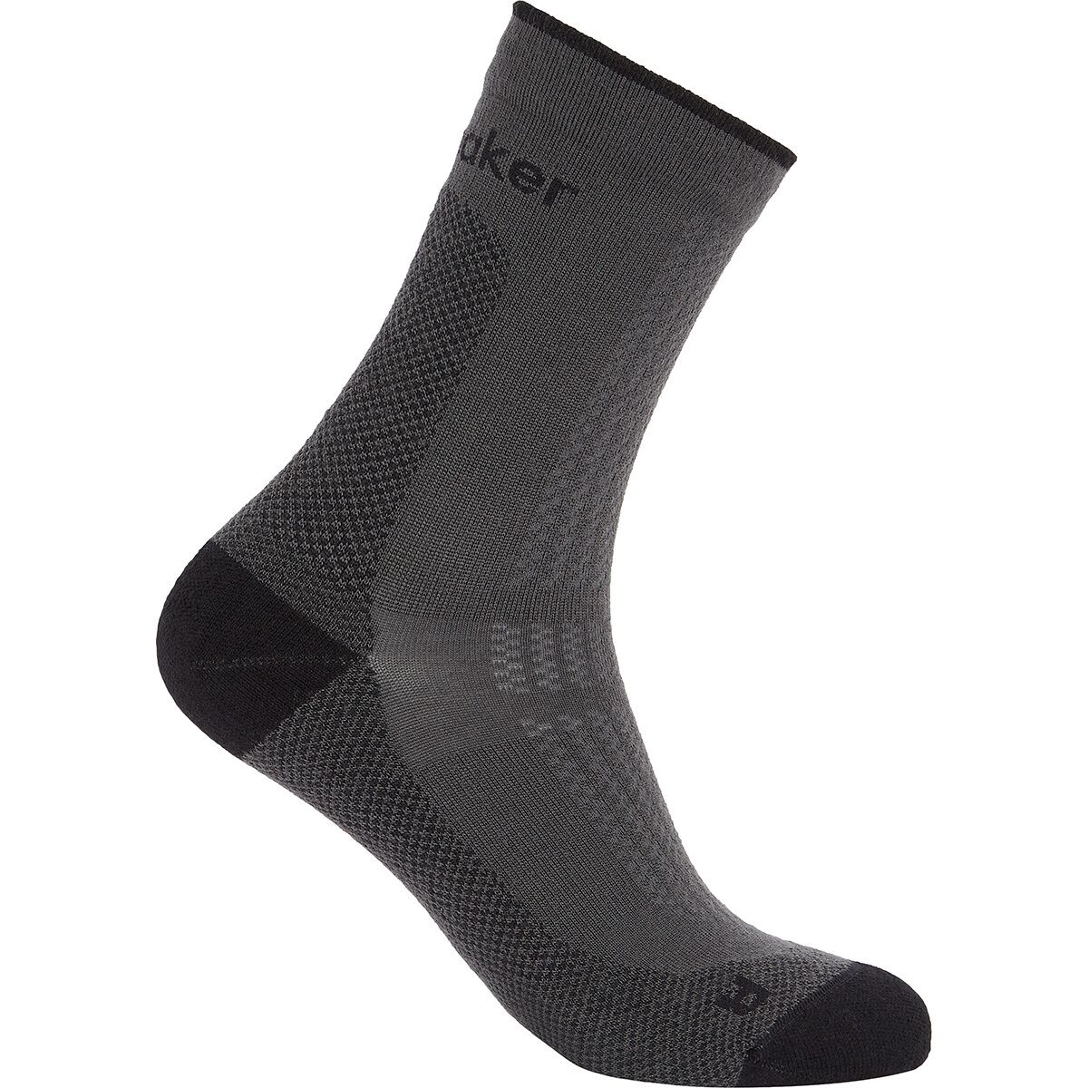Image of Icebreaker Merino Hike+ Ultralight Quarter Sock - Women's Obsidian/Black, M