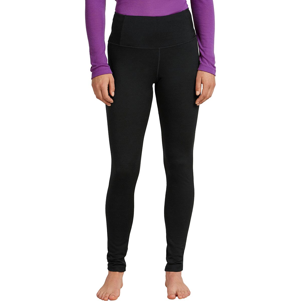 Image of Icebreaker Merino 200 Oasis High Rise Legging - Women's Black, XS