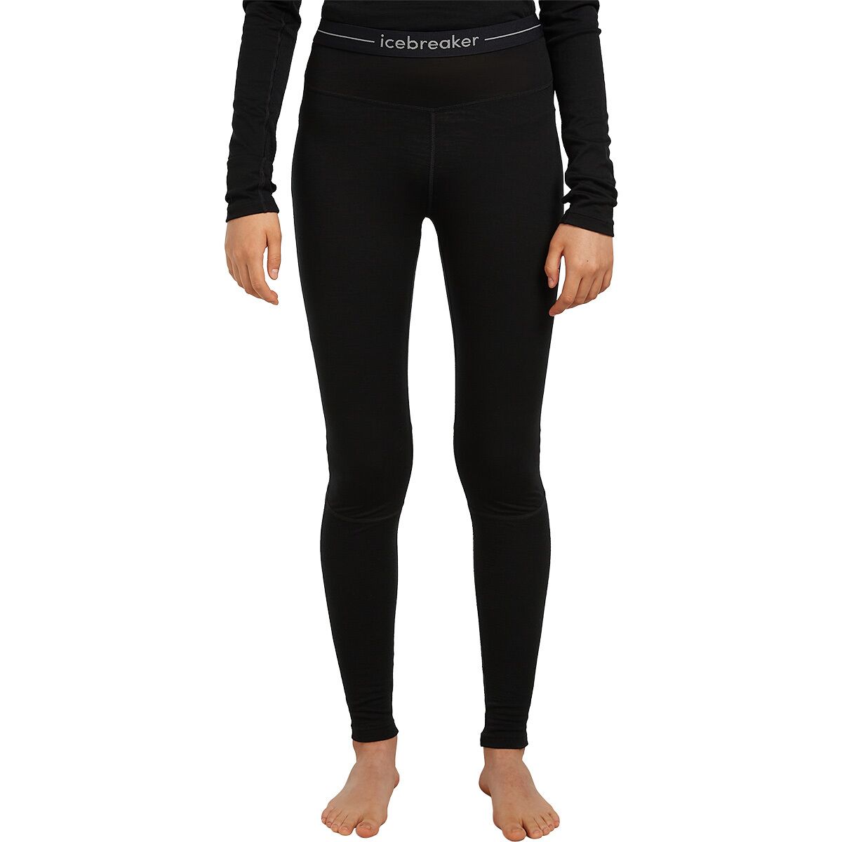 Image of Icebreaker Merino 200 ZoneKnit Legging - Women's Black, S