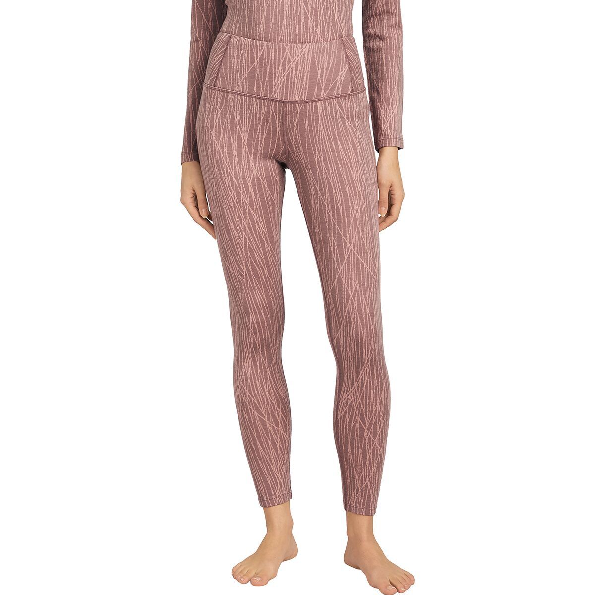 Image of Icebreaker Merino 260 Tech Vertex High Rise Legging GRX1 - Women's Summit/Blush/J, M