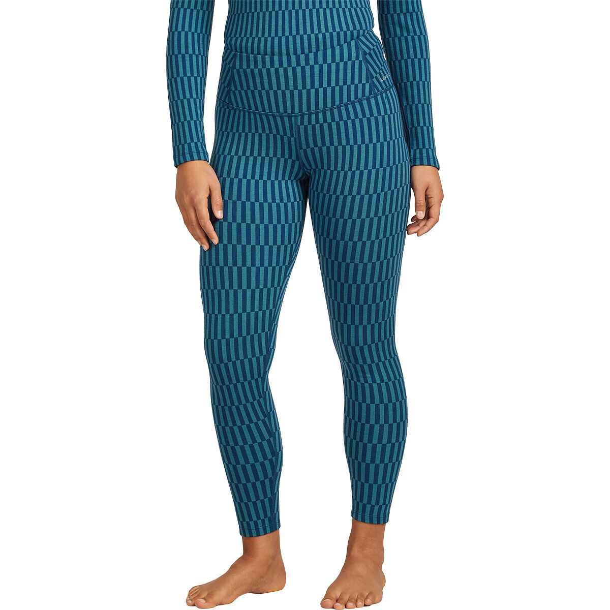 Image of Icebreaker Merino 260 Tech Vertex High Rise Legging GRX1 - Women's Topaz/Atlantis/J, M