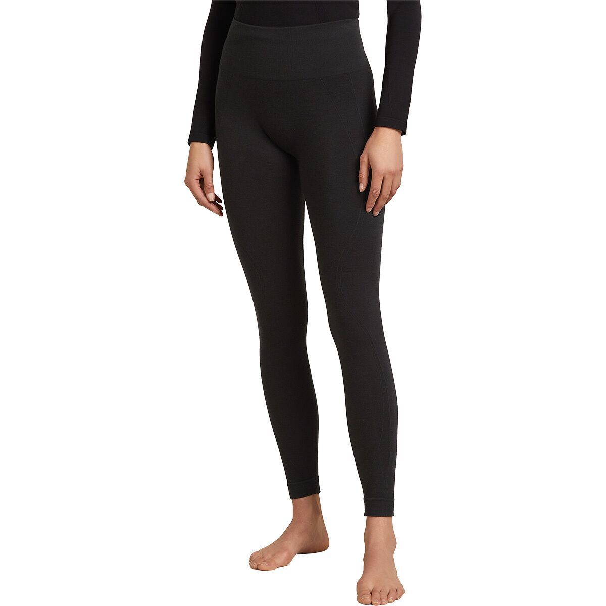 Image of Icebreaker Merino Blend 260 ZoneKnit Seamless 25in Tights - Women's Black, L