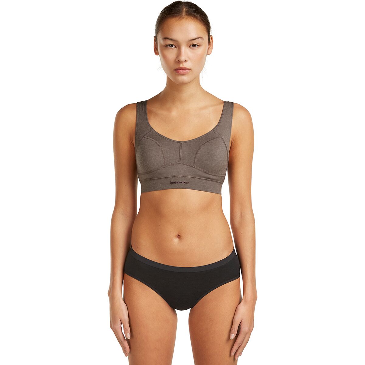 Image of Icebreaker Merino Queens Clasp Bra - Women's Porcini, XS
