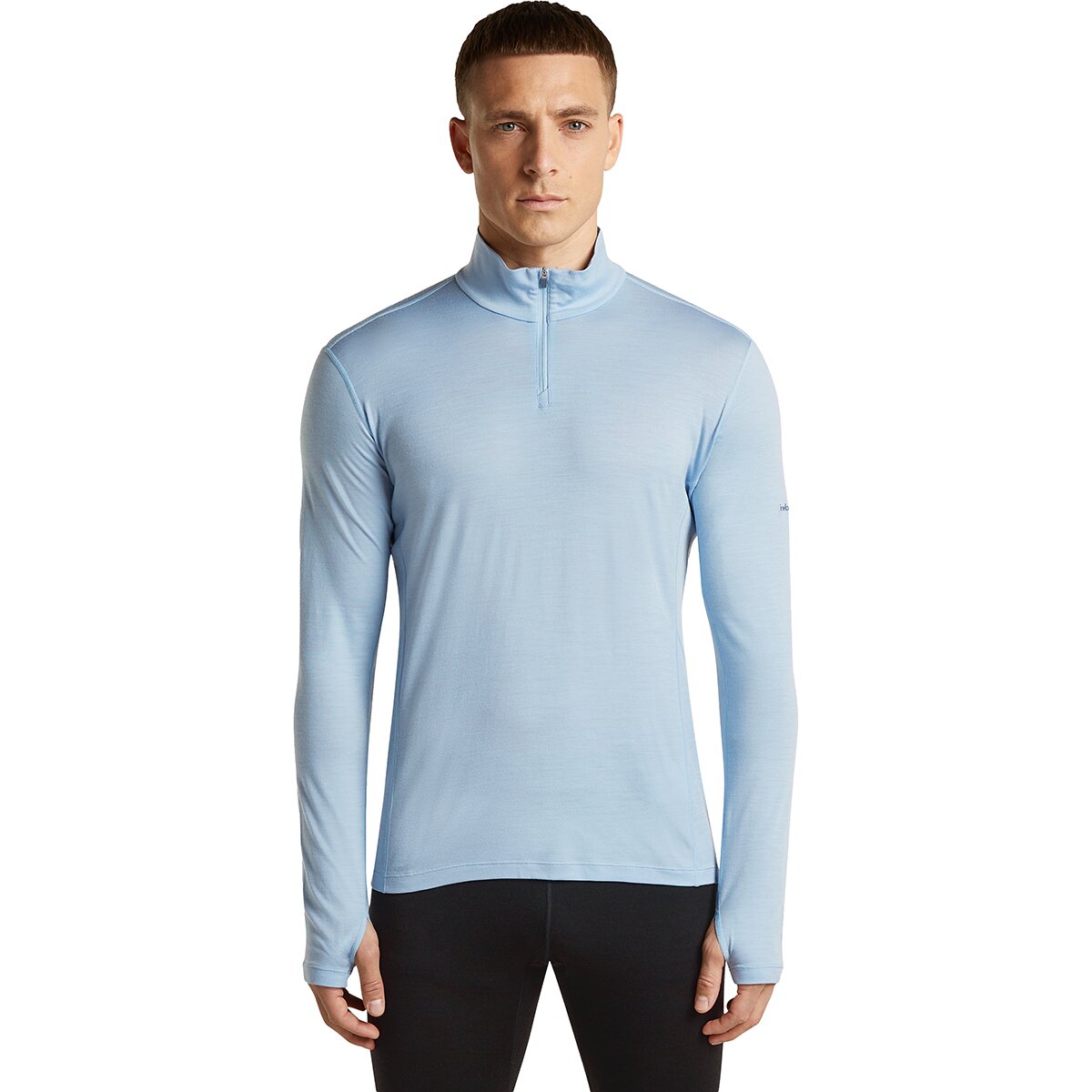 Image of Icebreaker 200 MerinoFine Ace Long-Sleeve 1/2-Zip - Men's Zinc Blue, M