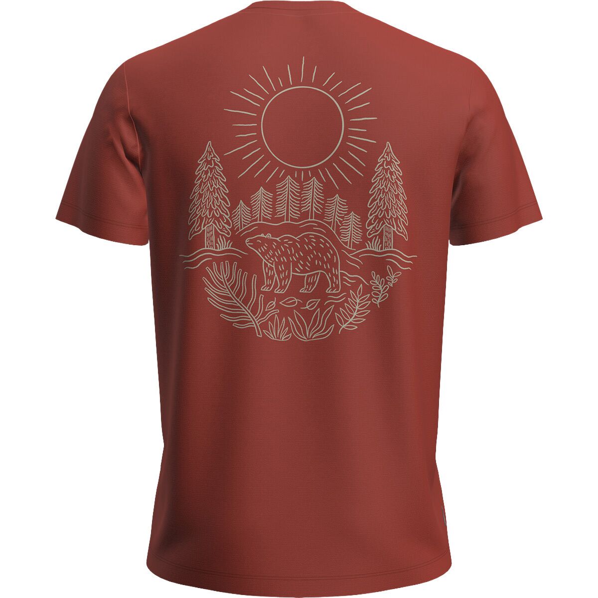 Image of Icebreaker Merino 150 Tech Lite Forest Footsteps T-Shirt - Men's Agate, XL