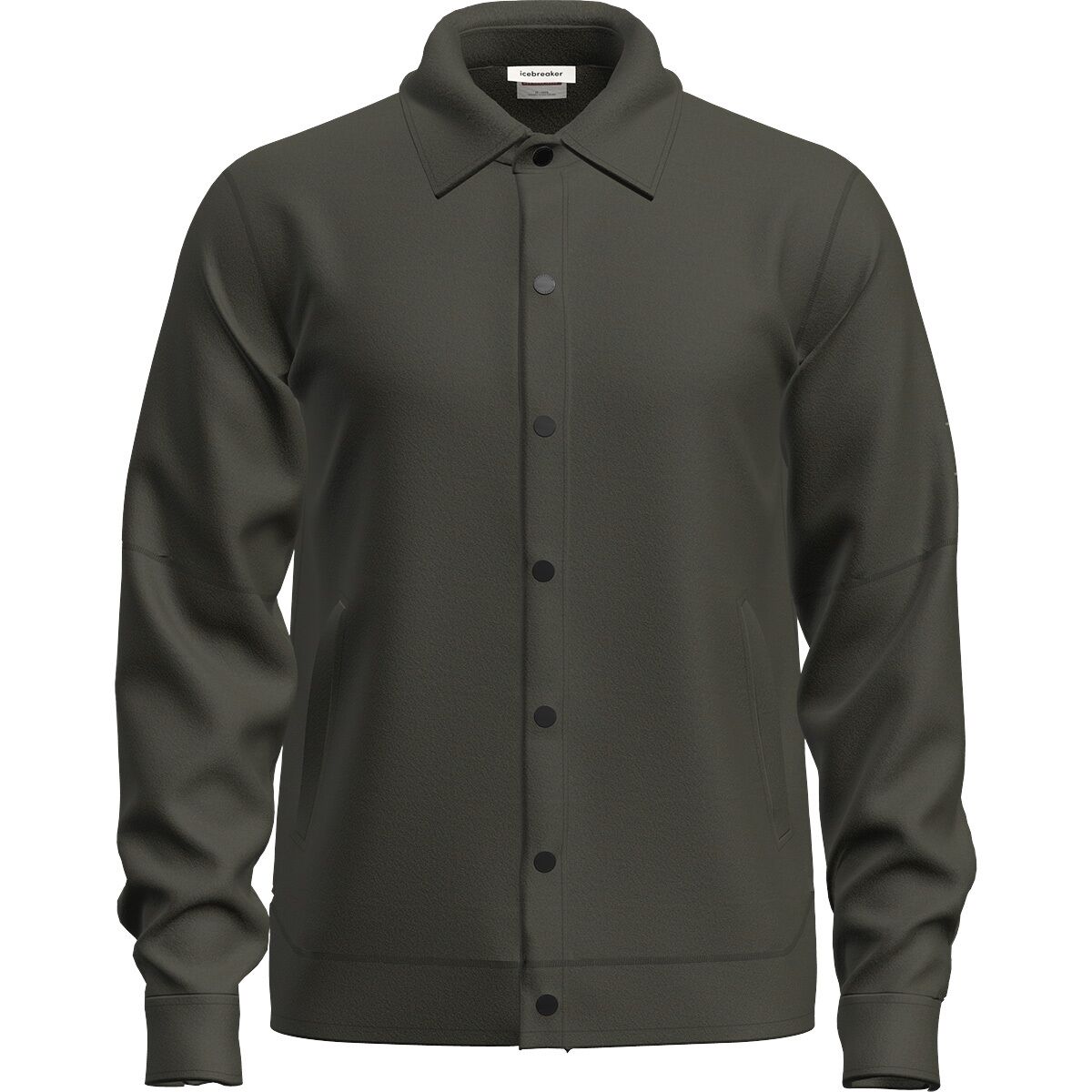 Image of Icebreaker Merino Blend 800 RealFleece Classic Pile Shacket - Men's Dk Loden, XL