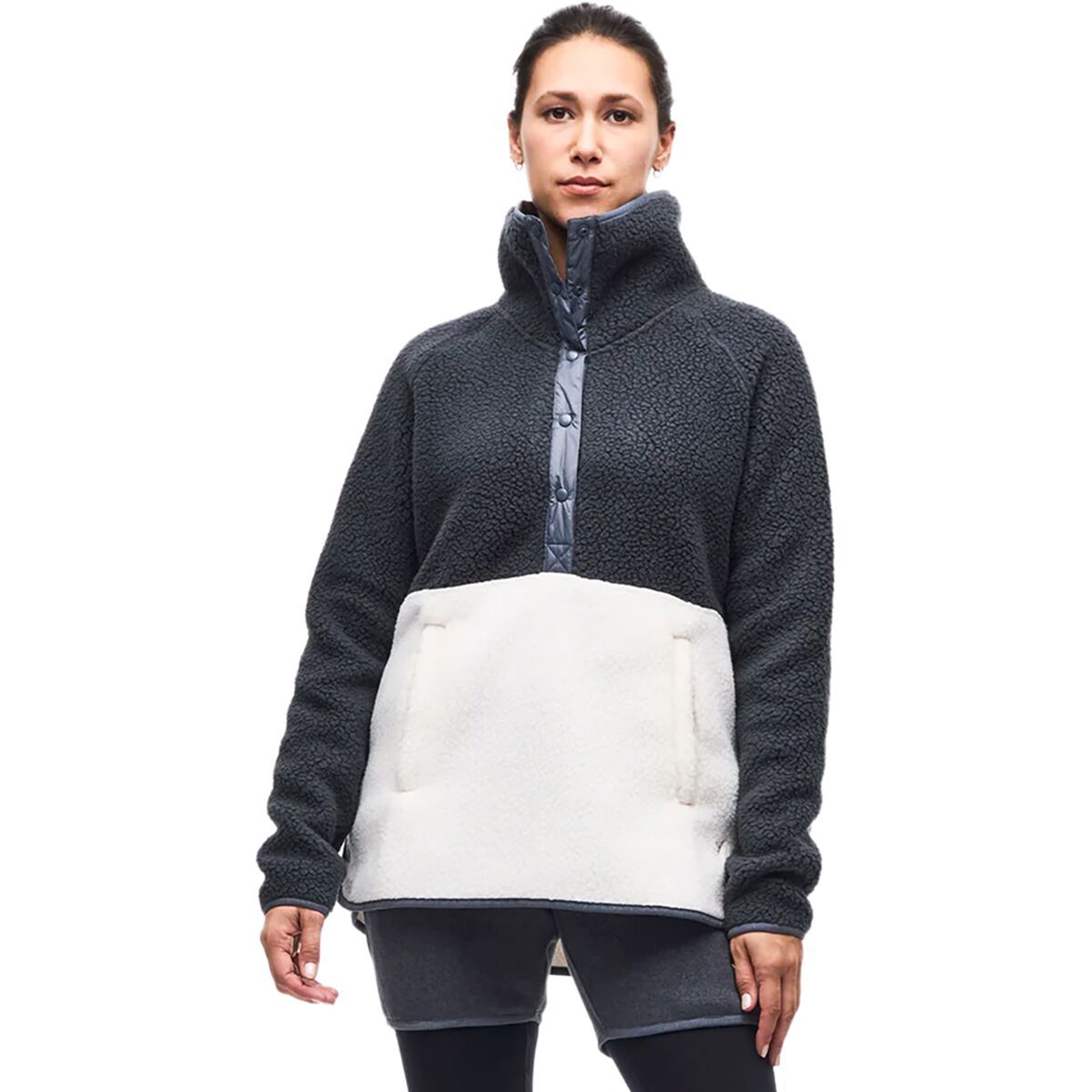 Image of Indyeva Pecora Fleece Pullover - Women's Deep Forest/Ecume CB, S