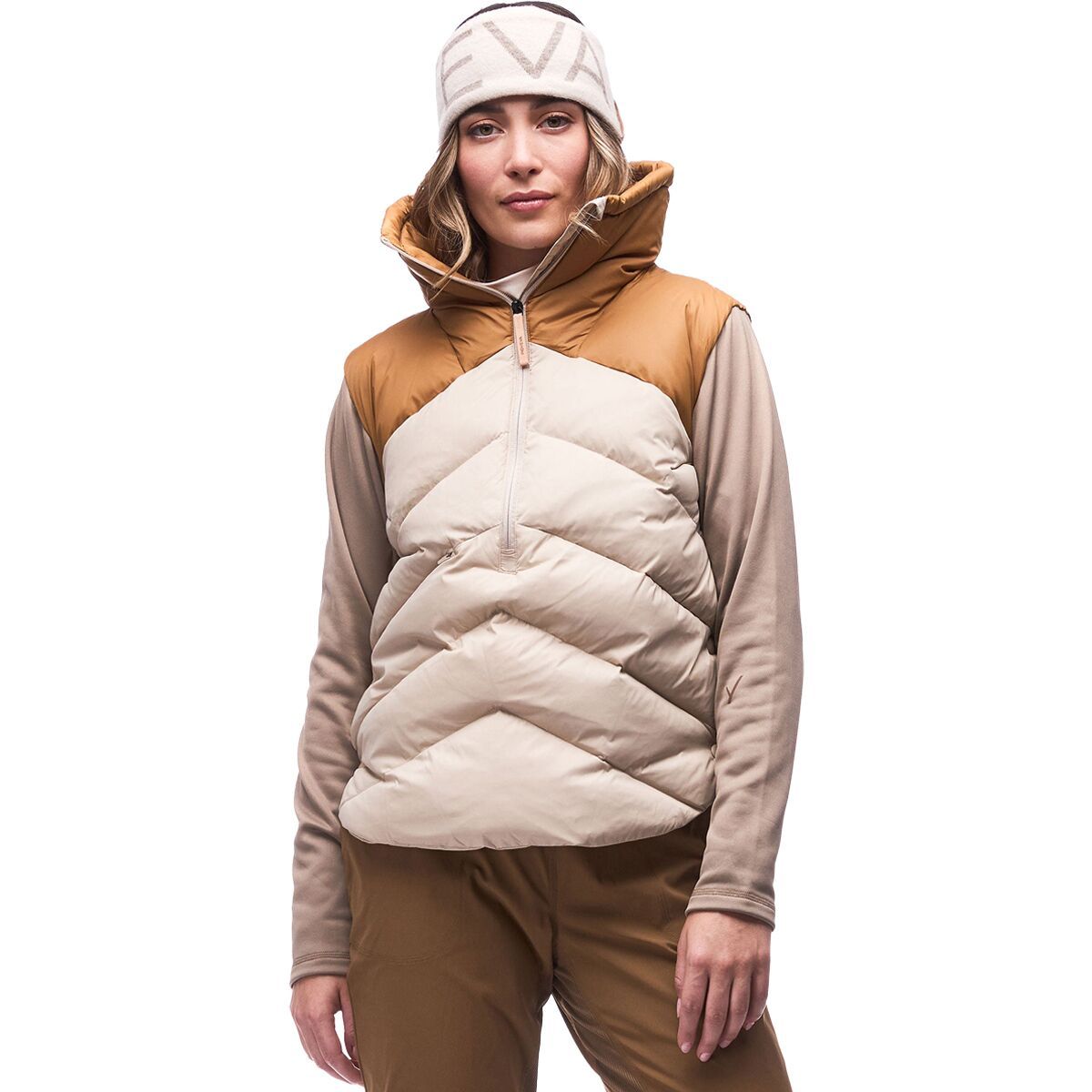 Image of Indyeva Huvila Pullover Jacket - Women's Fawn/Flax CB, M