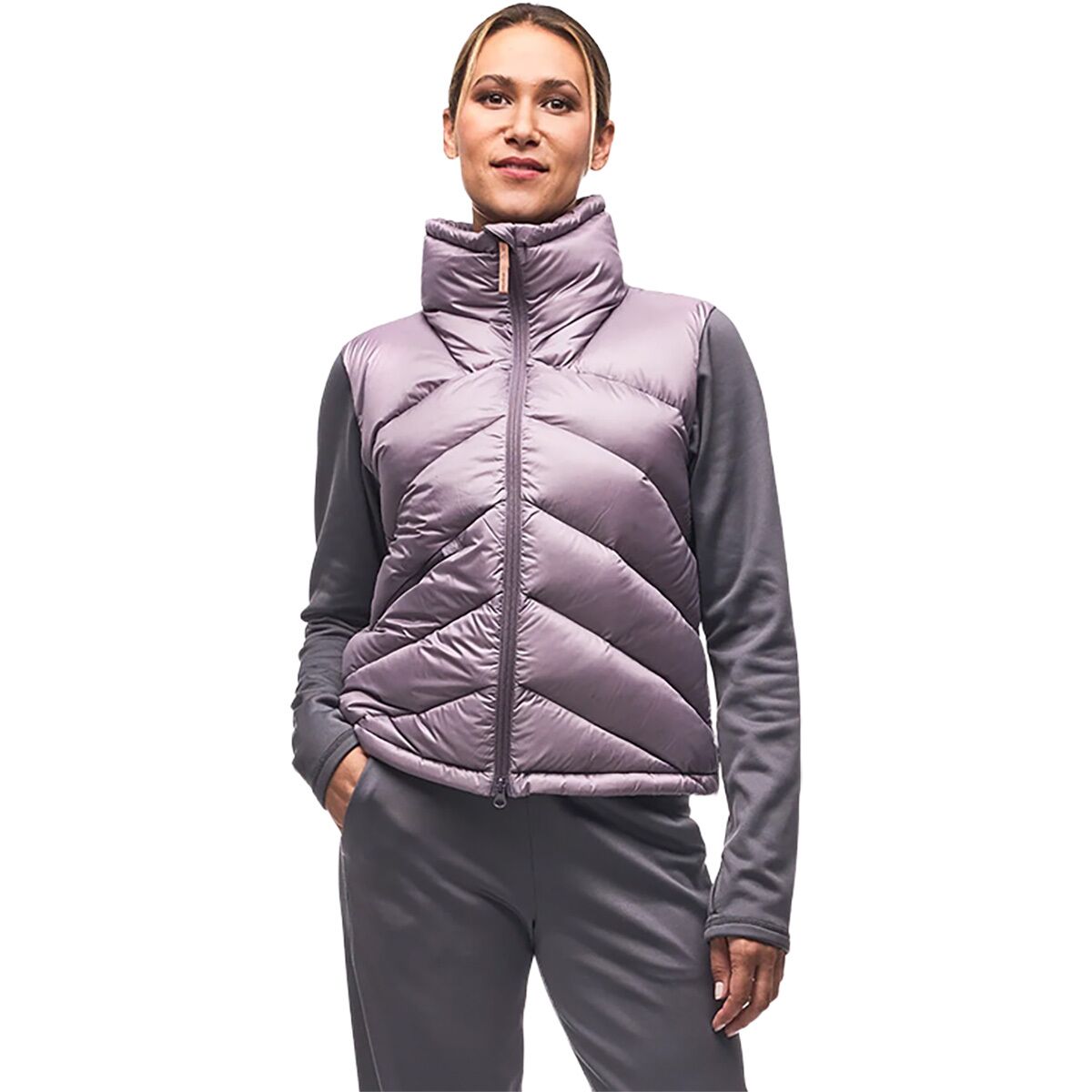 Image of Indyeva Poplun Full-Zip Jacket - Women's Dusty Violet/Moondust Cb, M