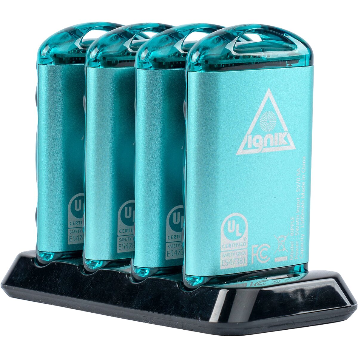 Image of Ignik Outdoors Ripple Rechargeable Hand Warmers - 4-Pack Blue, One Size