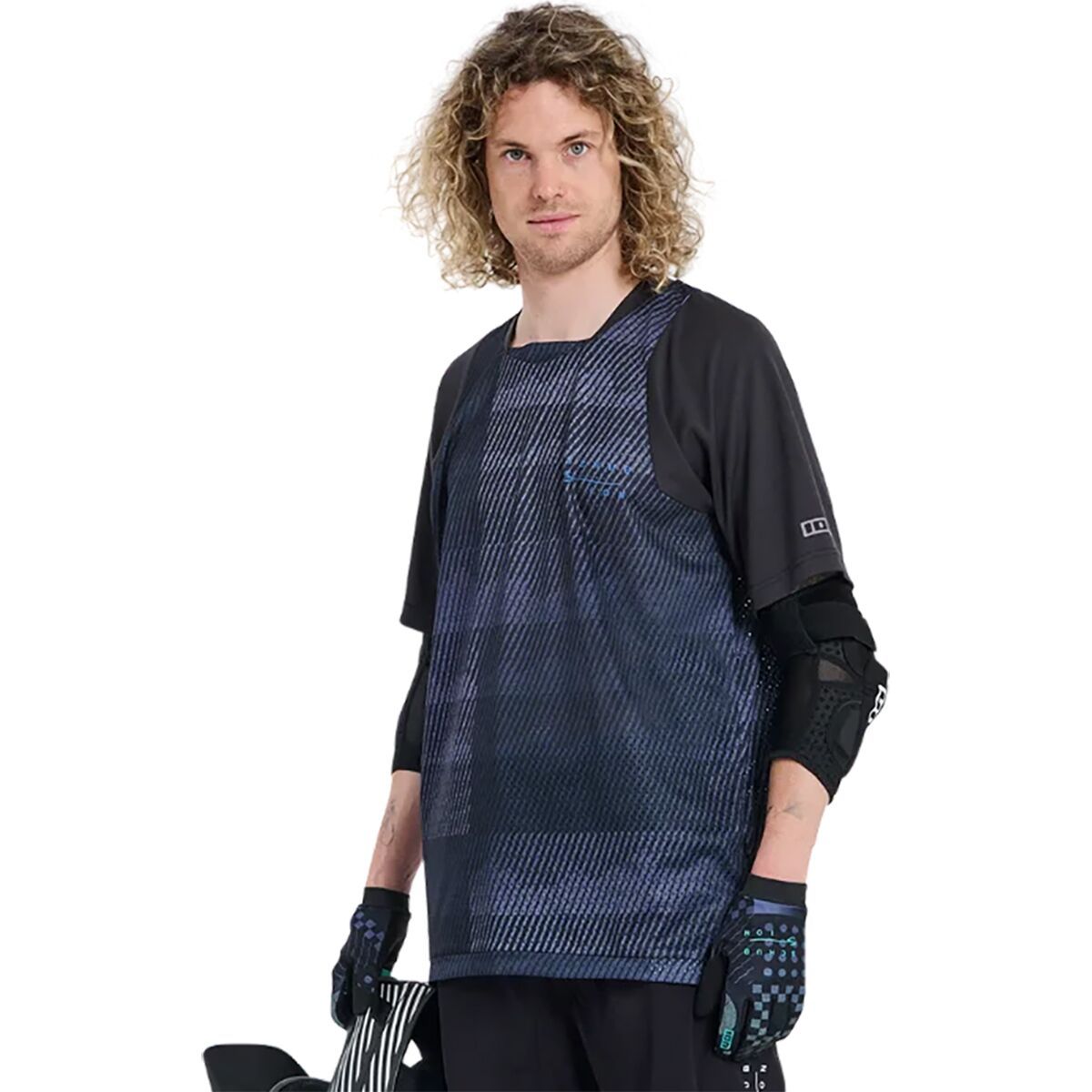 Image of ION Scrub Short-Sleeve Jersey - Men's Black/Black, S