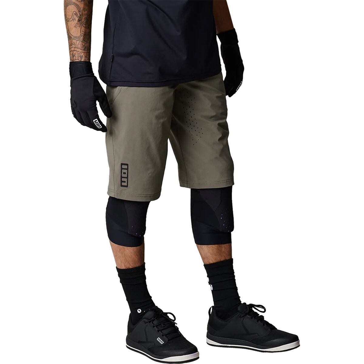 Image of ION Ionic LT Bike Shorts - Men's Dusty Leaves, M