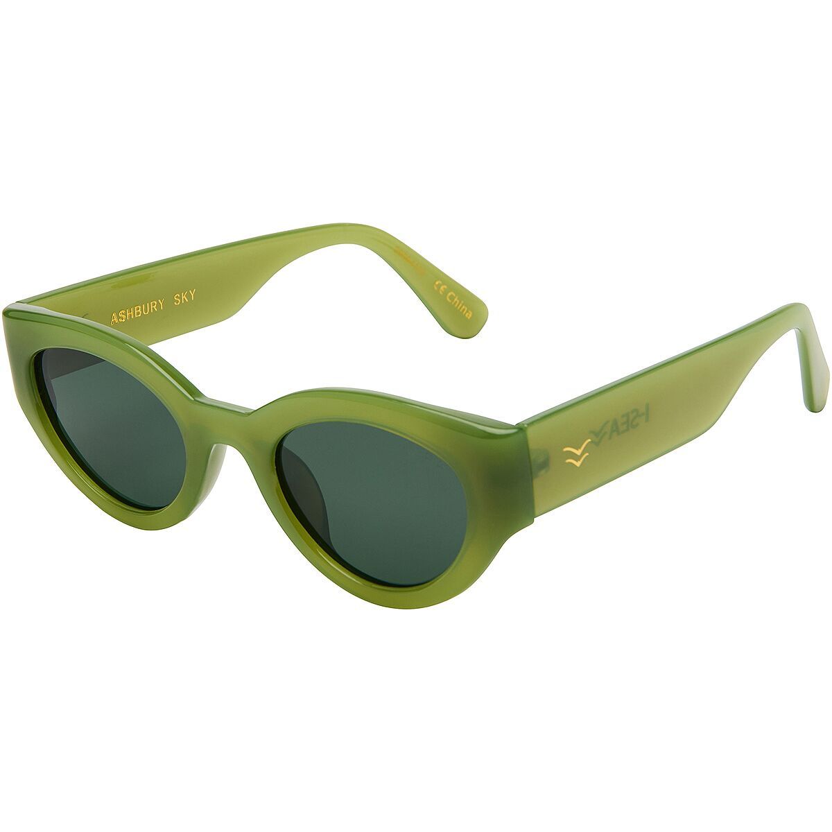 Image of I-SEA Ashbury Sky Polarized Sunglasses Moss/Green, One Size