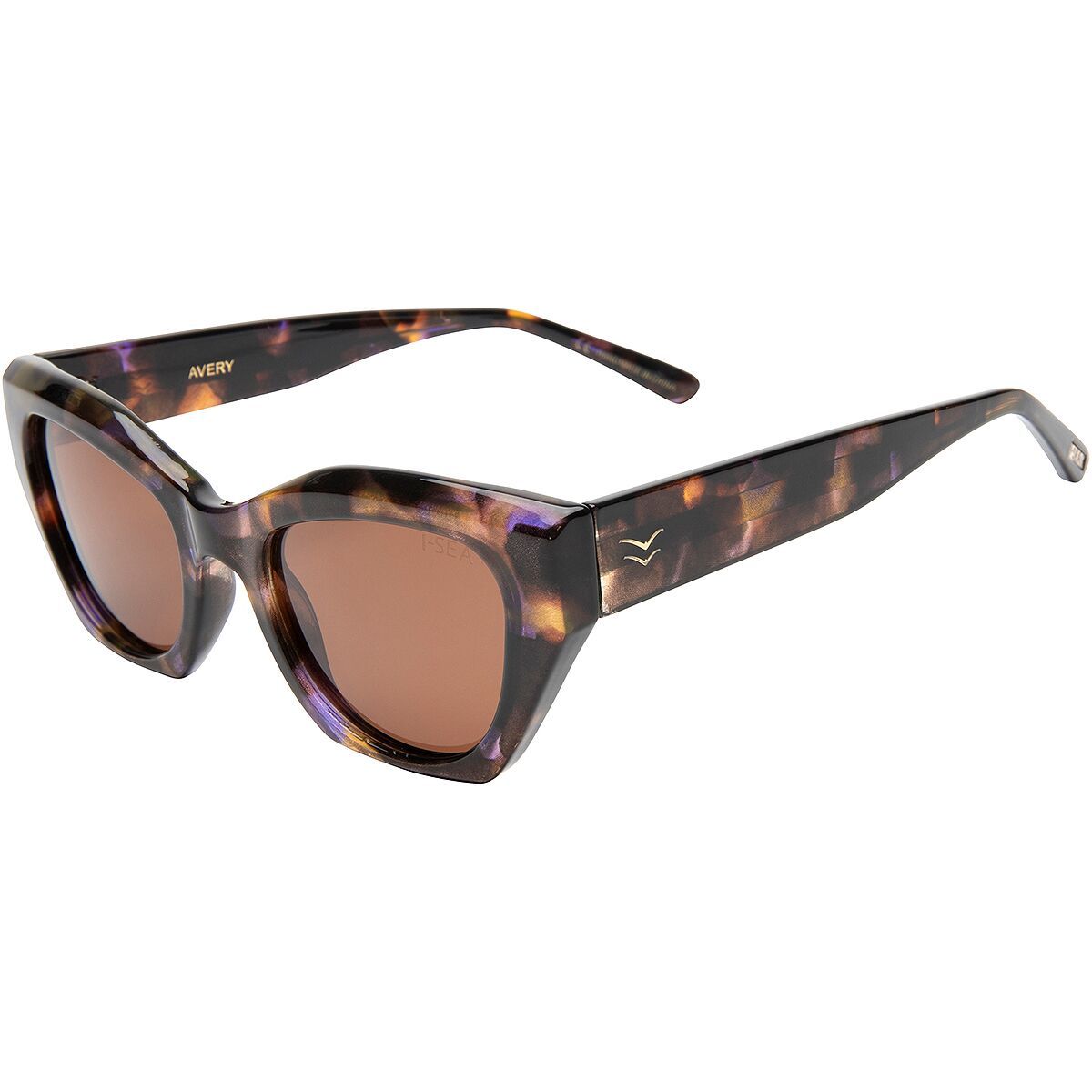 I-SEA I-SEA Avery Polarized Sunglasses Blue Tort/Brown, One Size