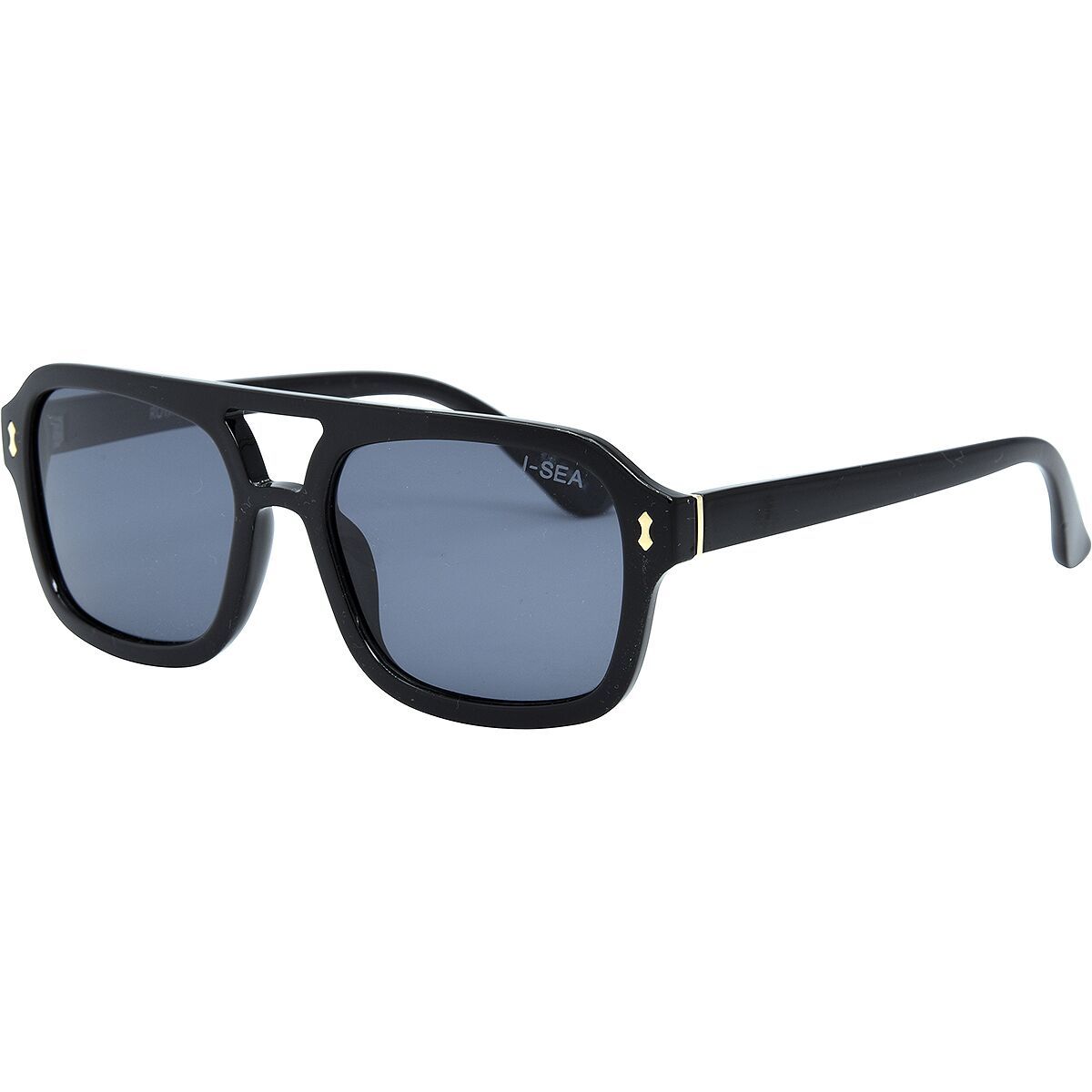 Image of I-SEA Royal Polarized Sunglasses Black/Smoke, One Size
