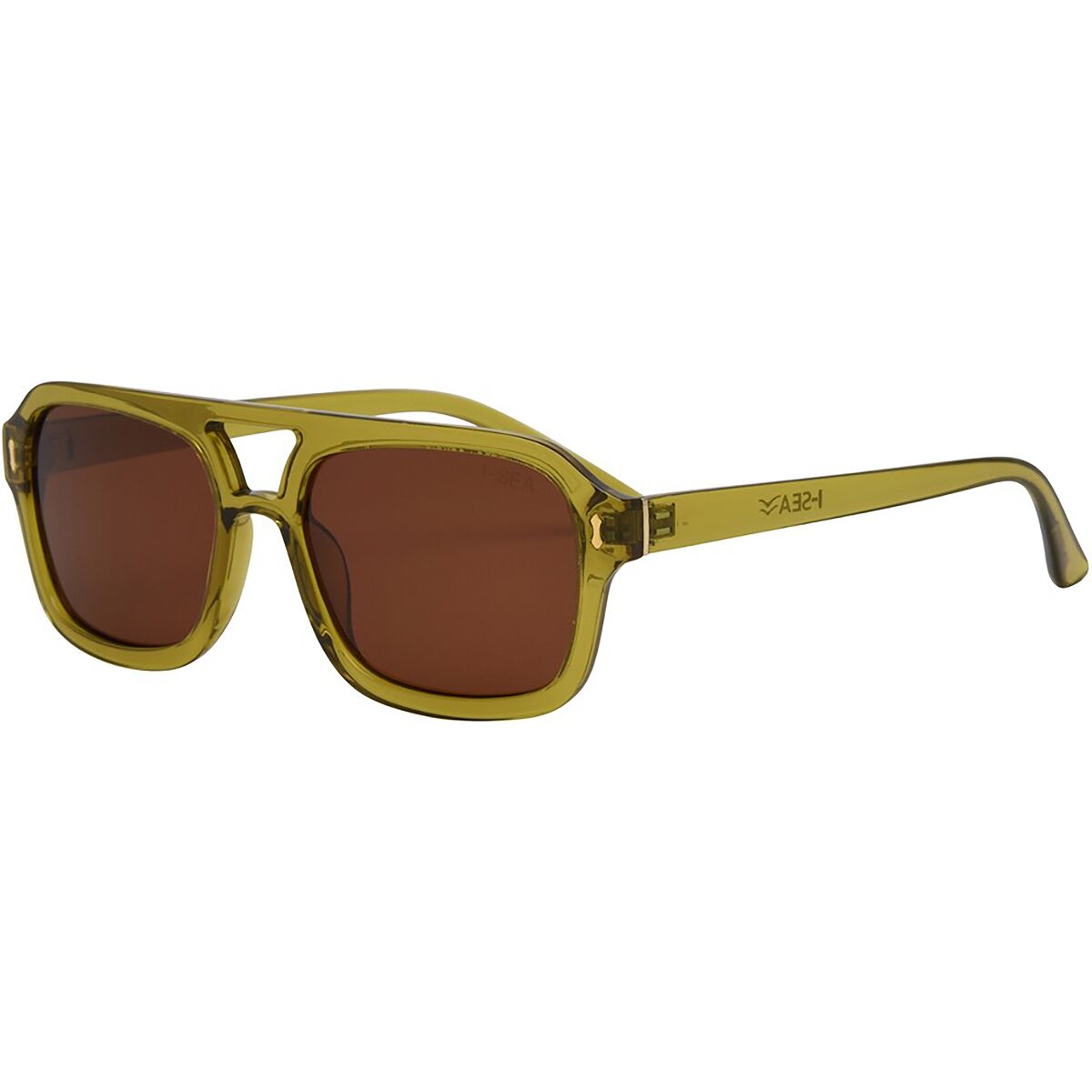 Image of I-SEA Royal Polarized Sunglasses Olive/Brown, One Size