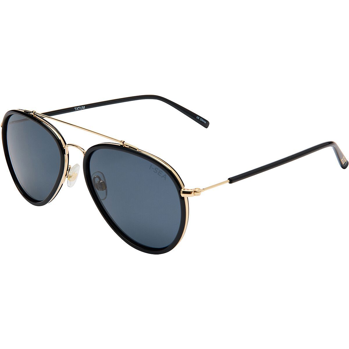 Image of I-SEA Tatum Polarized Sunglasses Black/Smoke, One Size