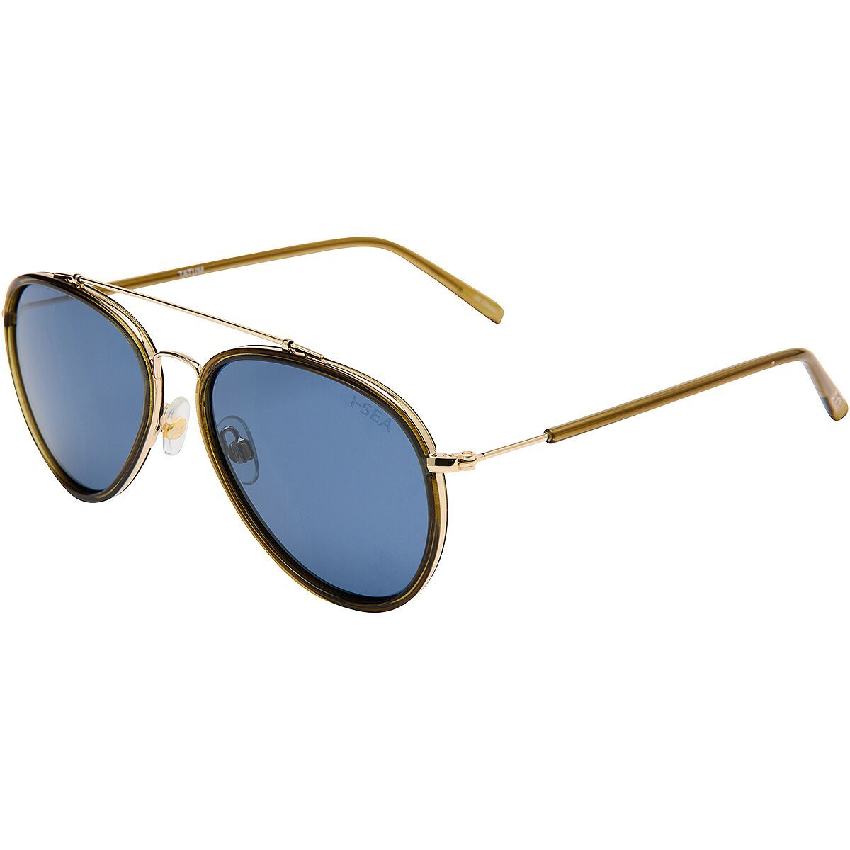 Image of I-SEA Tatum Polarized Sunglasses Olive/Navy, One Size