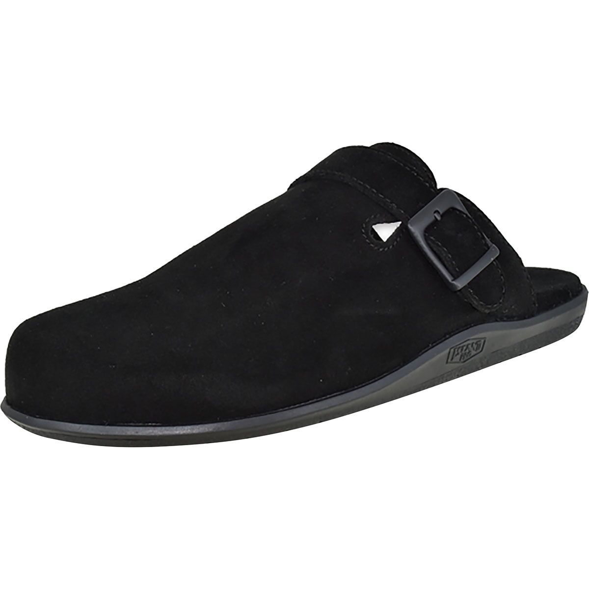 Image of Island Slipper Classic Suede Clog Black, Mens 8.0/Womens 9.0