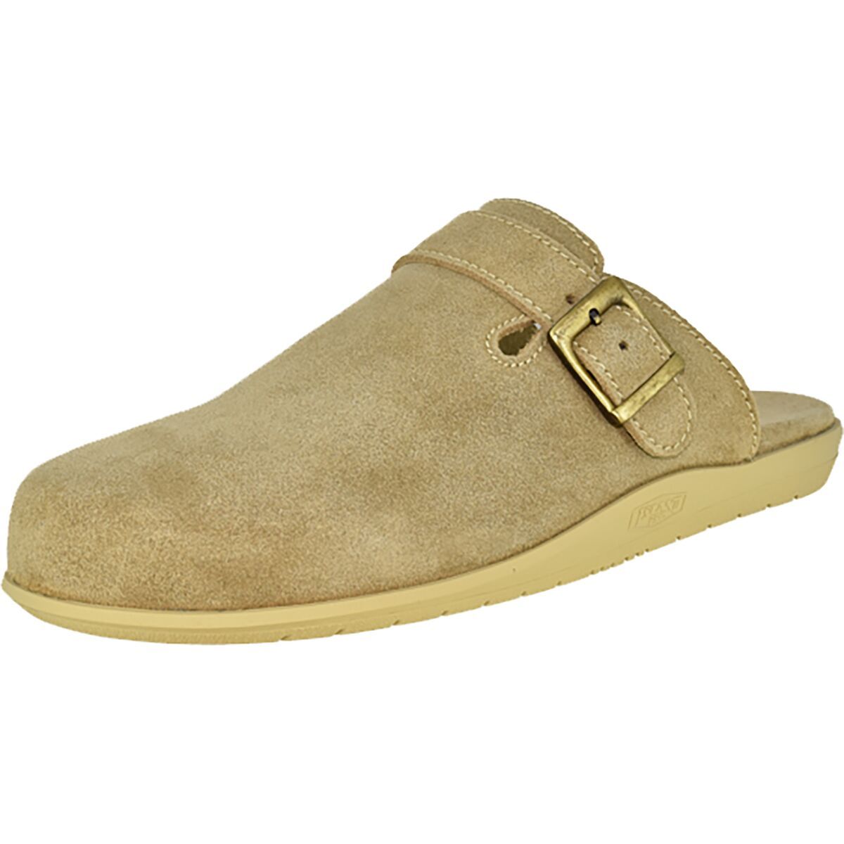 Image of Island Slipper Classic Suede Clog Taupe, Mens 10.0/Womens 11.0