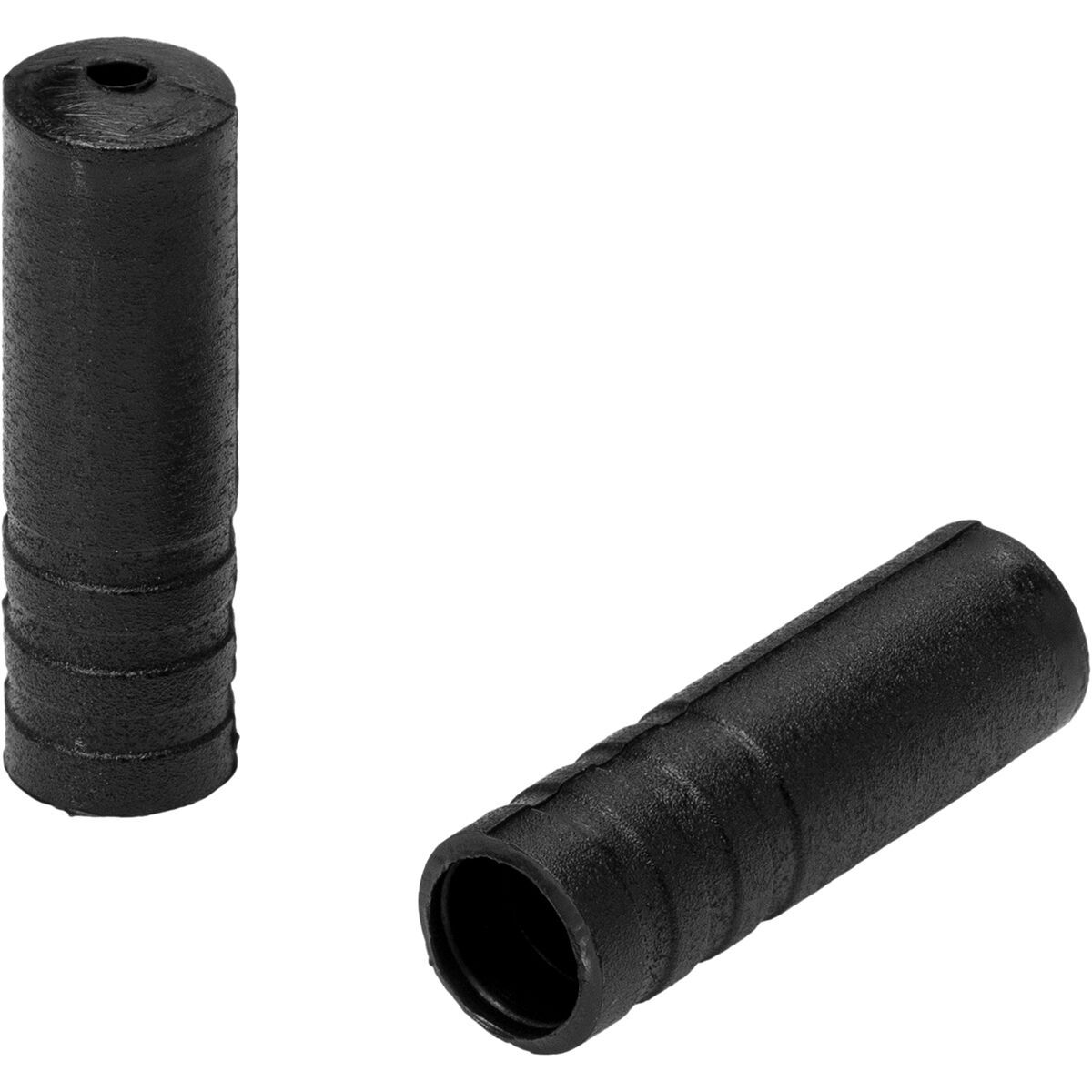 Image of Jagwire 4mm Open Nylon End Caps Black, Bottle of 100