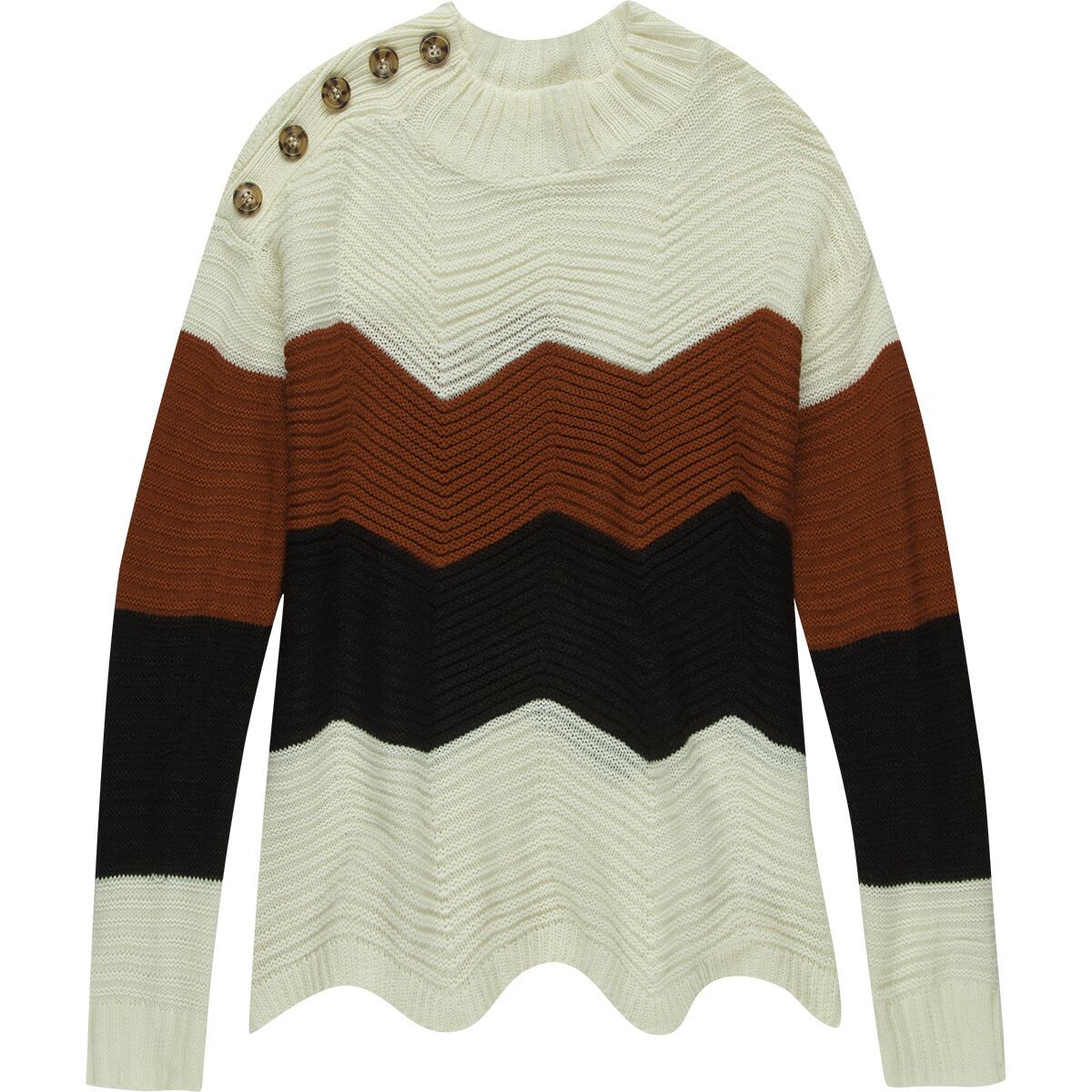 Jolie & Joy Long-Sleeve High Mock Neck Pullover - Girls'