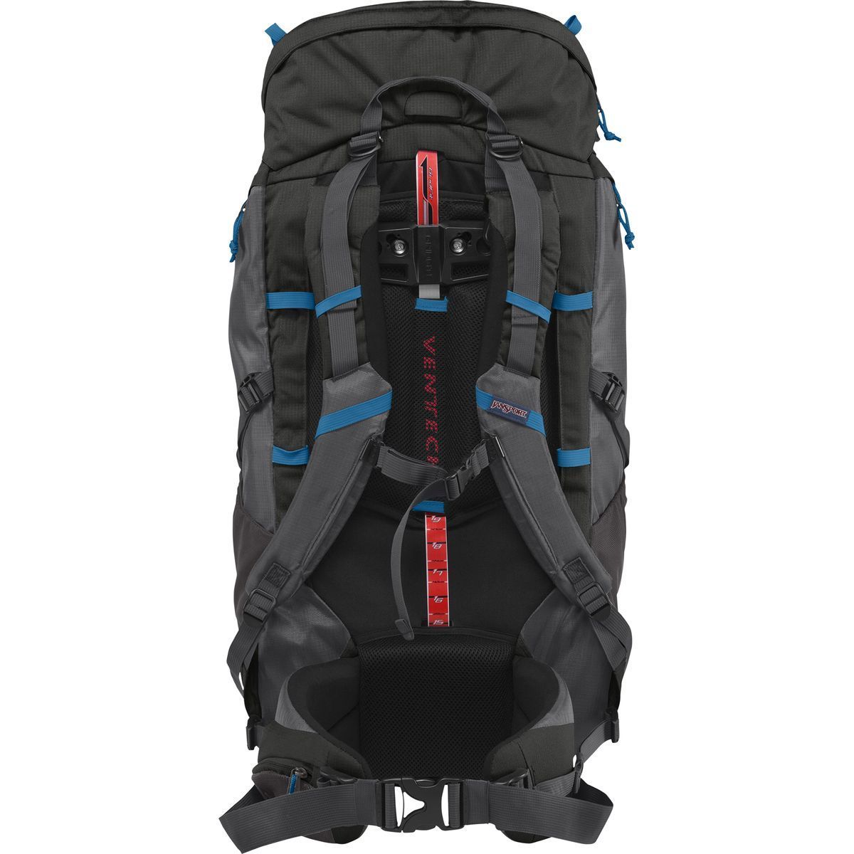 2008 jansport external frame backpack Vintage Jansport External Metal Frame Backpack Pack Hiking Camping Leather  Patch