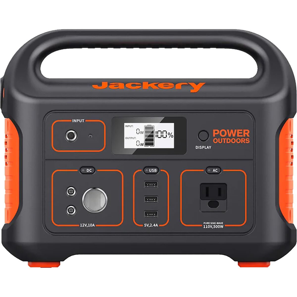 Jackery Inc Explorer 550 Portable Power Station Orange/Black, Once Size