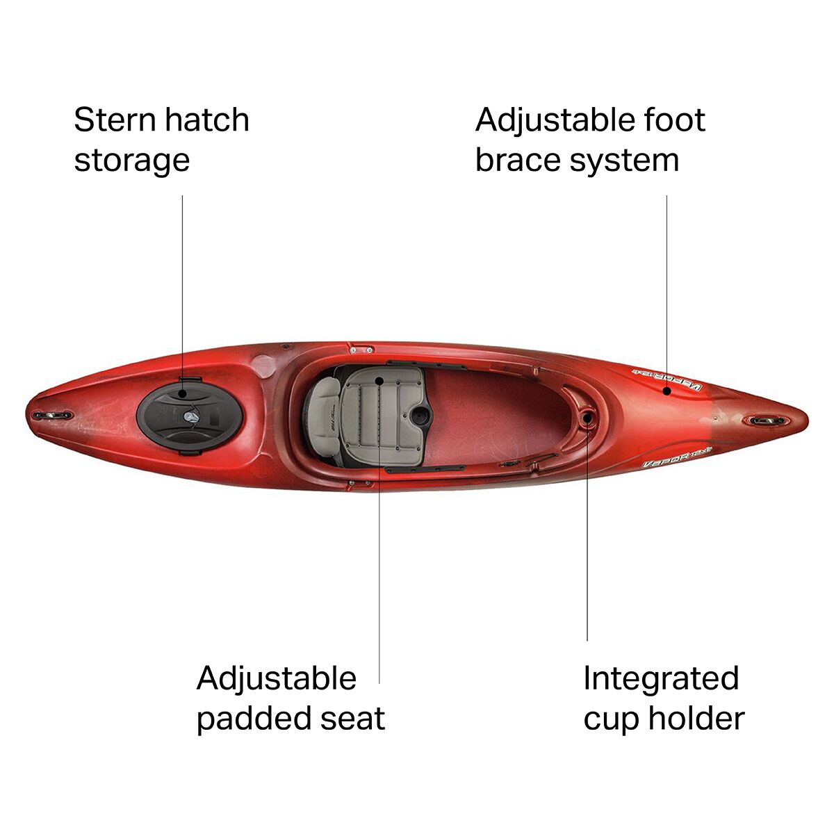 Old Town Vapor 12XT Kayak - 2022 - Picture 7 of 10