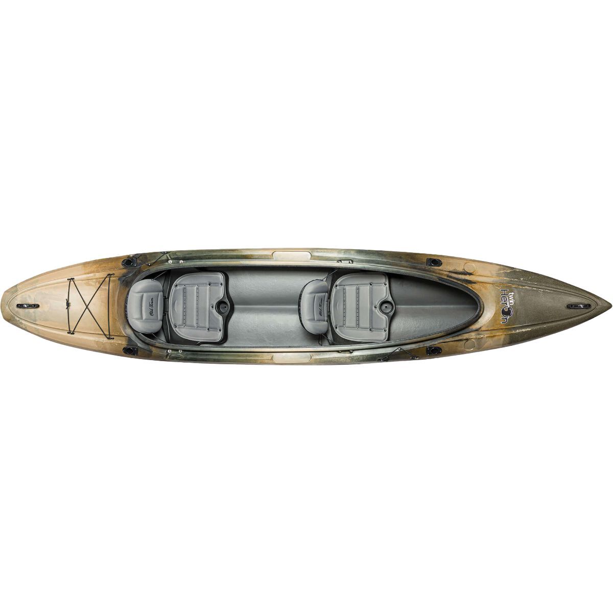 Old Town Twin Heron Tandem Kayak Brown Camo, 13ft 6in
