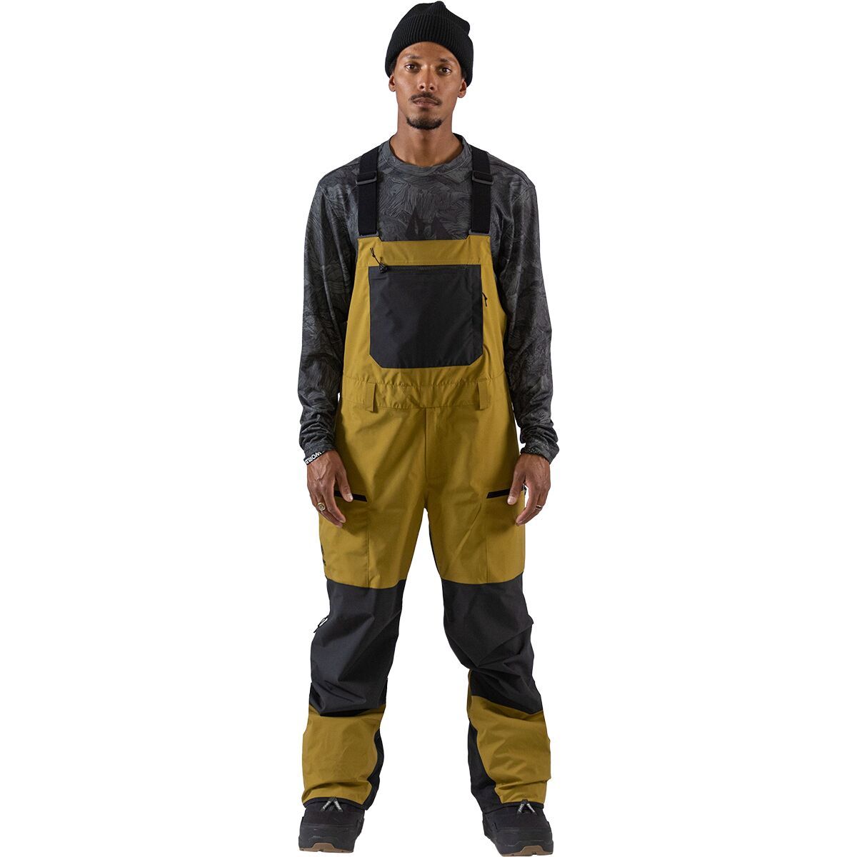 Image of Jones Snowboards Mountain Surf Bib Pant - Men's Brown, XL