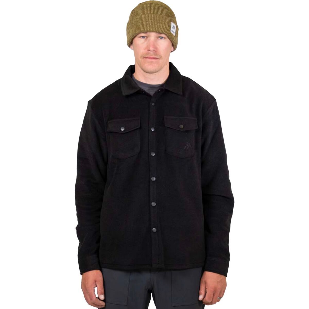 Jones Snowboards December Fleece Shirt - Men's Black, XL