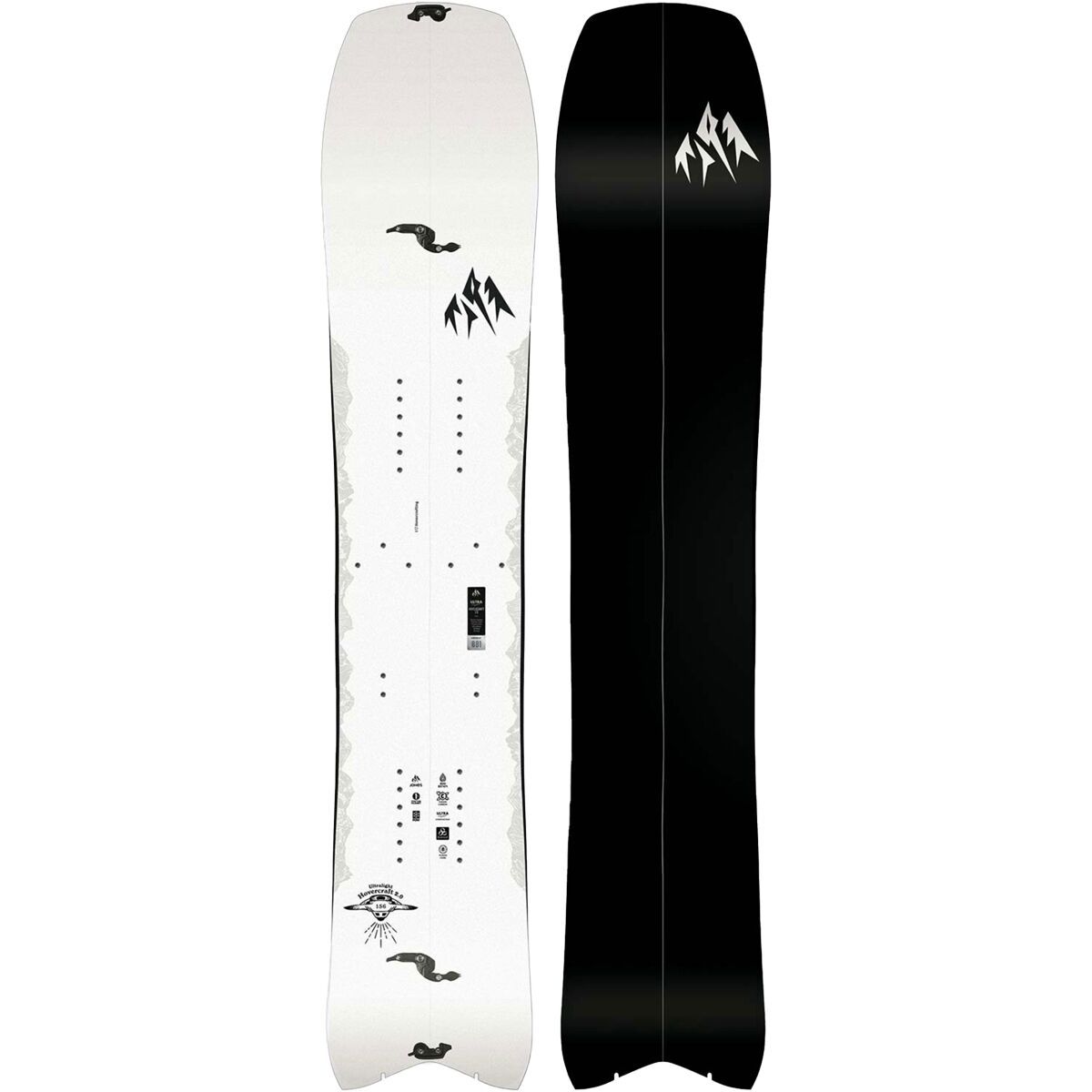 Image of Jones Snowboards Ultralight Hovercraft 2.0 Splitboard - 2026 White, 156cm wide