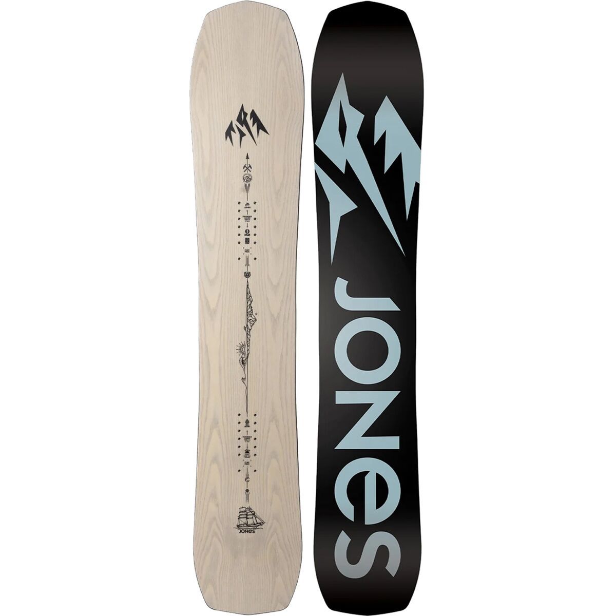 Image of Jones Snowboards Flagship Snowboard - 2025 Wood Veneer, 169cm wide