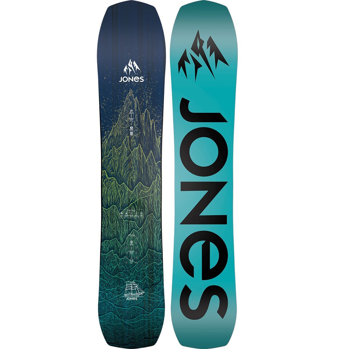 Jones Snowboards Flagship Youth Snowboard - 2026 - Kids' Black, 132cm
