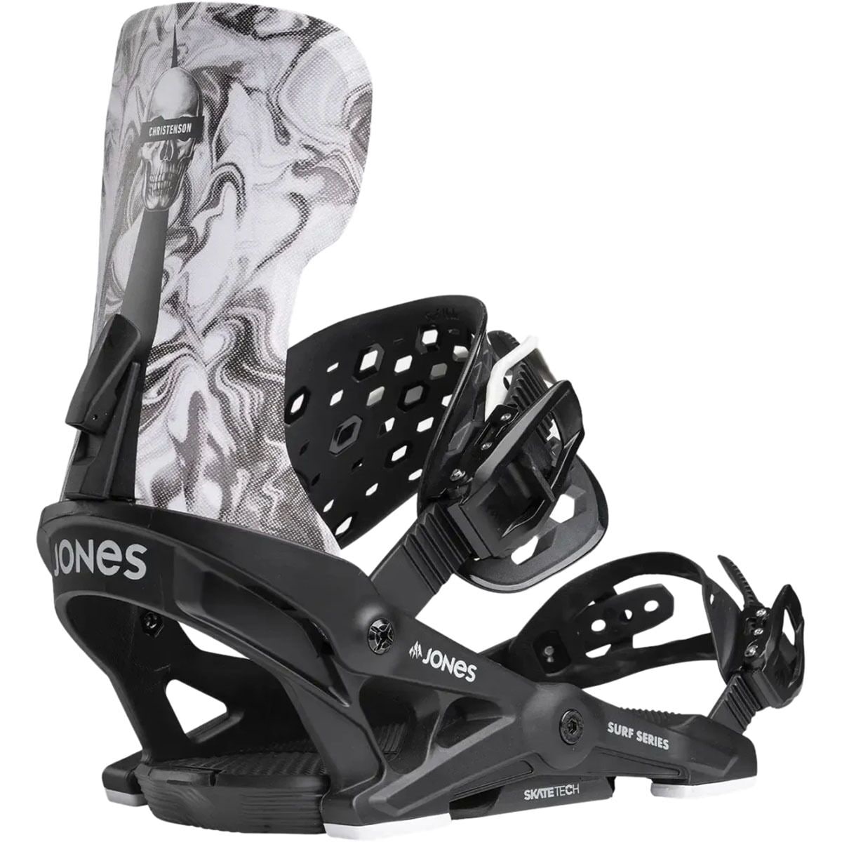Image of Jones Snowboards Meteorite Surf Series Snowboard Binding - 2025 Black, S