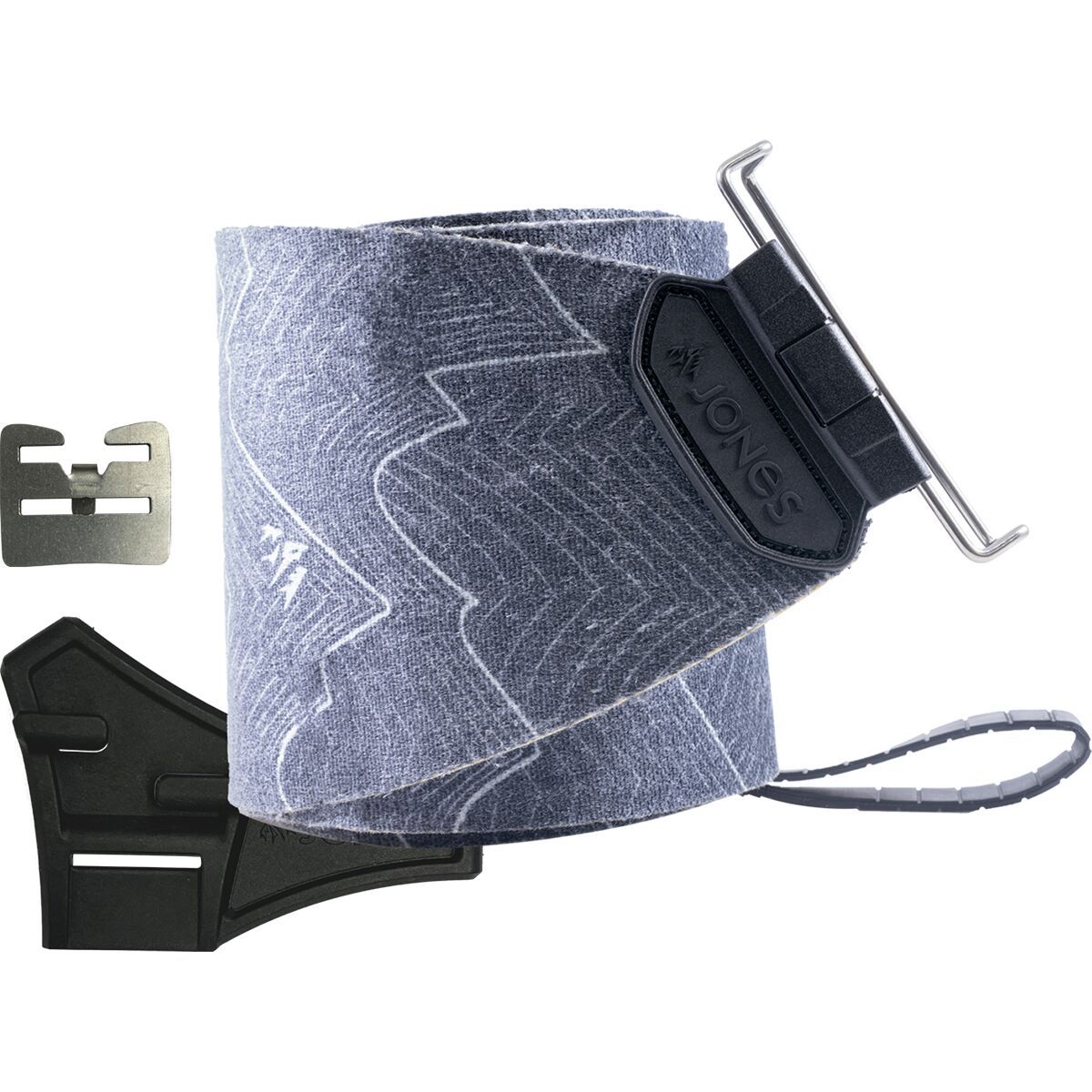 Jones Snowboards Nomad Pro Trim-To-Fit U TC Splitboard Skins Black, One Size