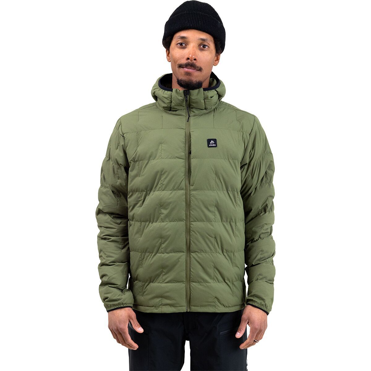 Image of Jones Snowboards Dark Start Recycled Insulated Hoodie - Men's Moss Green, XL