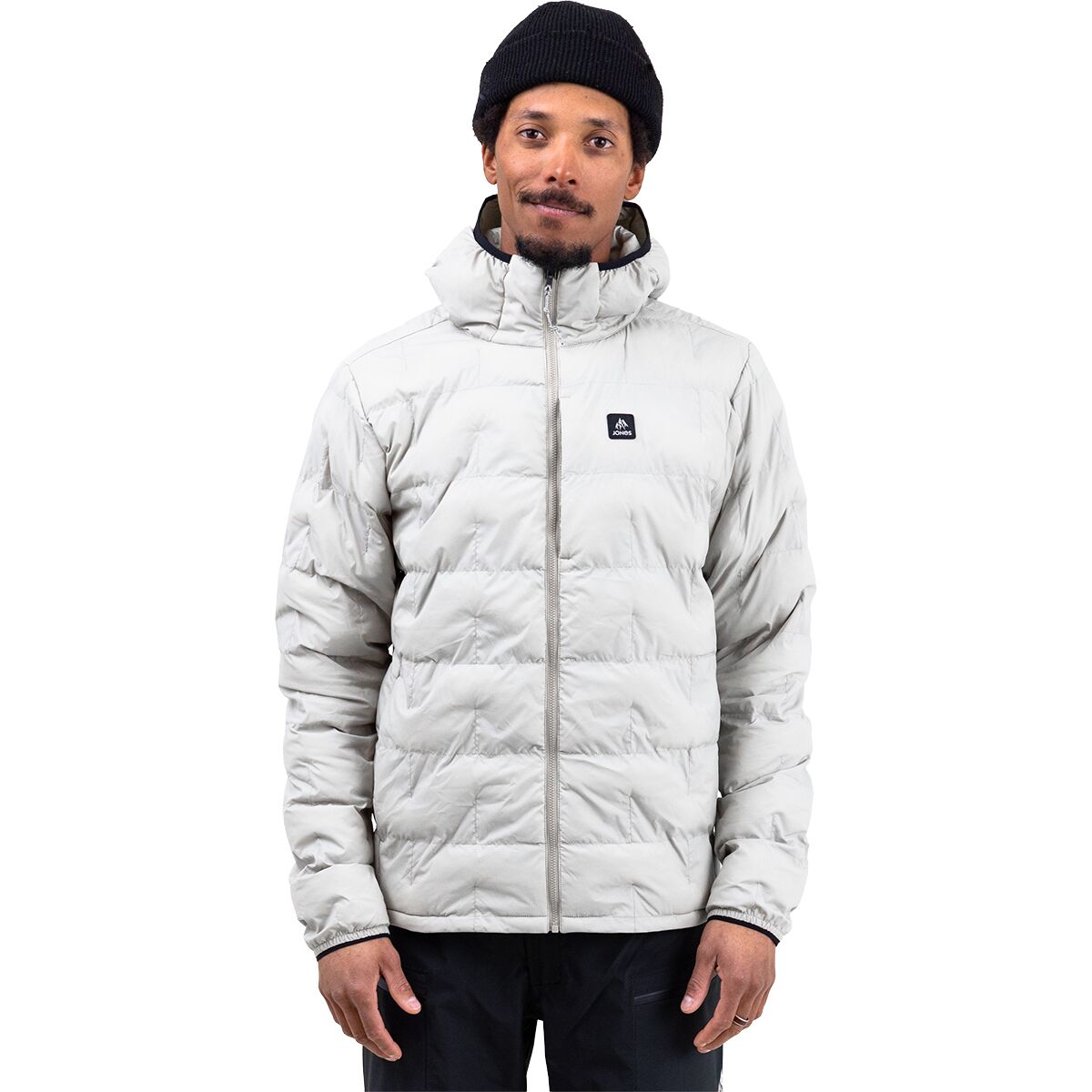 Image of Jones Snowboards Dark Start Recycled Insulated Hoodie - Men's Smoke Gray, M