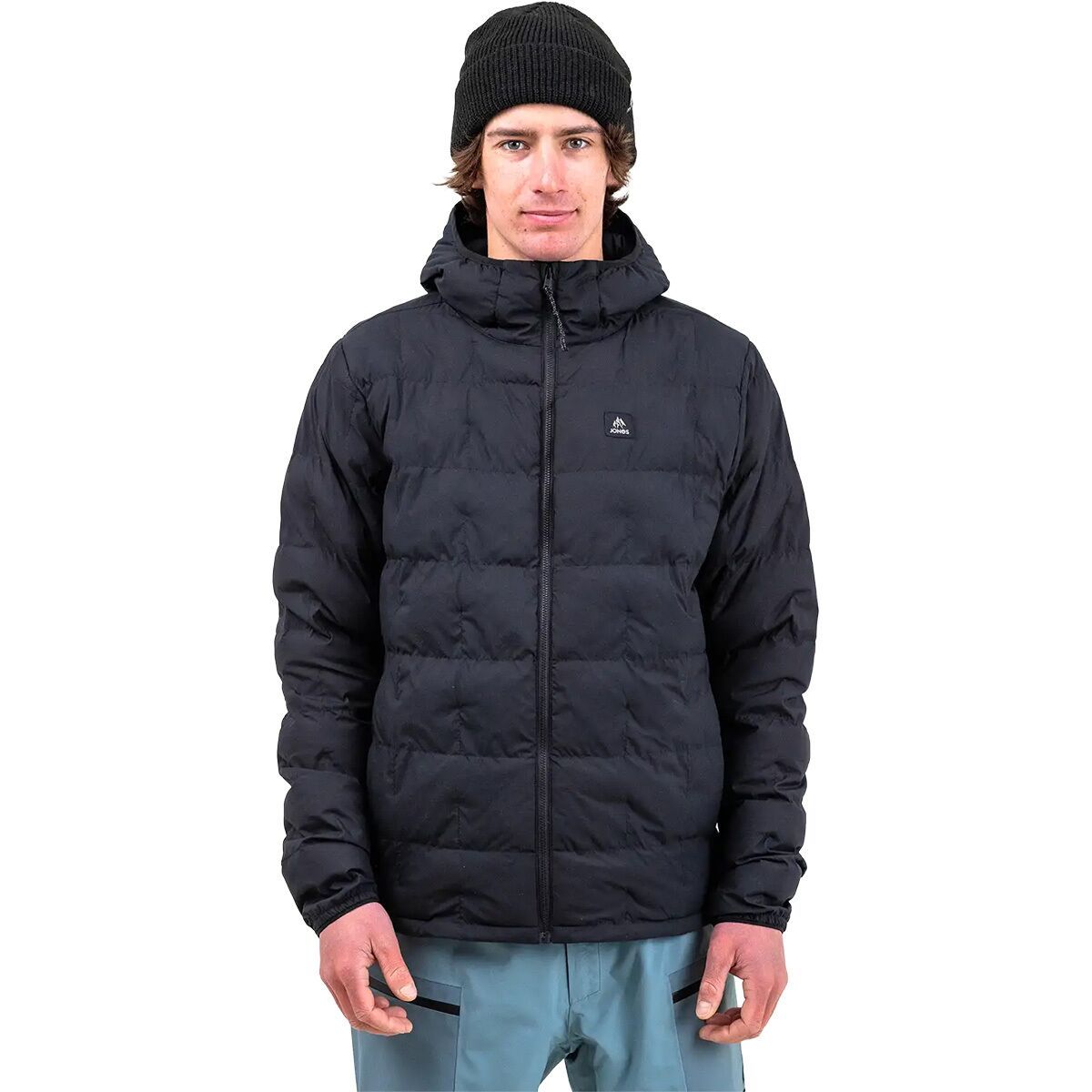 Image of Jones Snowboards Dark Start Recycled Insulated Hoodie - Men's Stealth Black, L