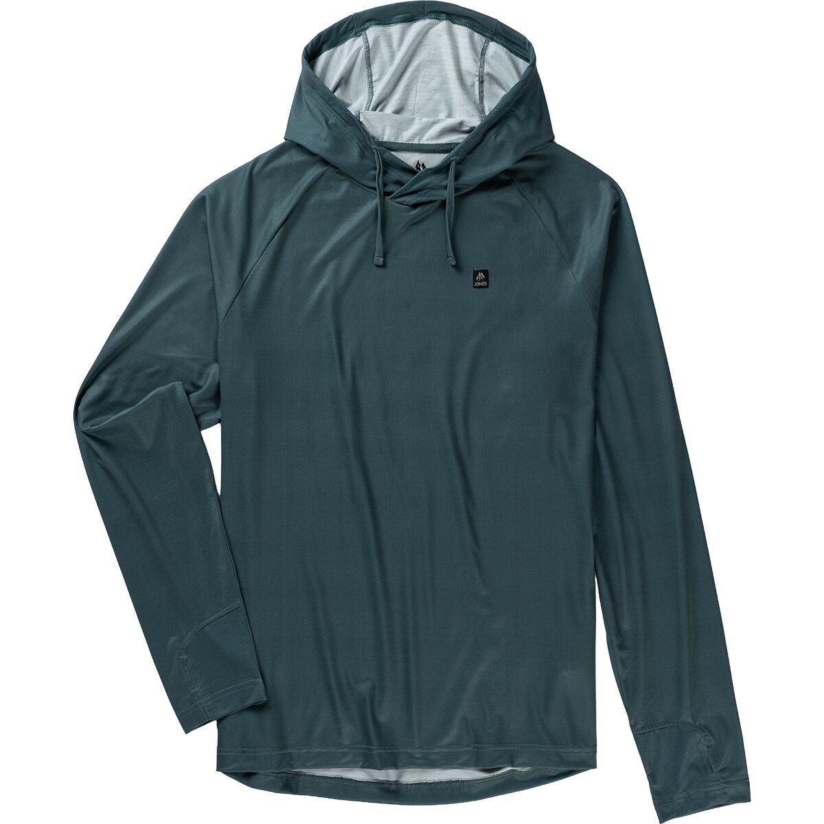 Image of Jones Snowboards Shasta Rama Recycled Hoodie - Men's Atlantic Blue, M