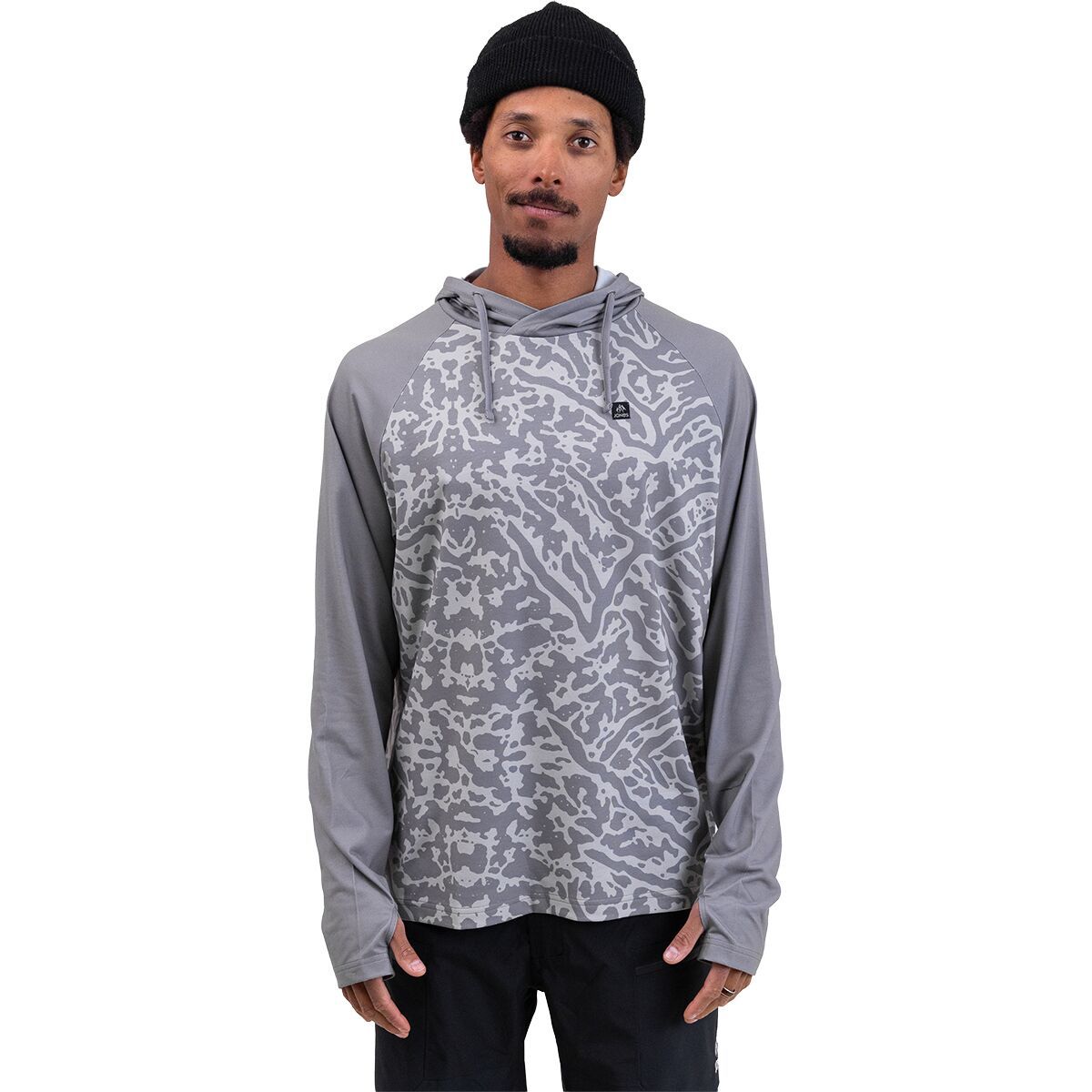 Image of Jones Snowboards Shasta Rama Recycled Hoodie - Men's Smoke Gray, S