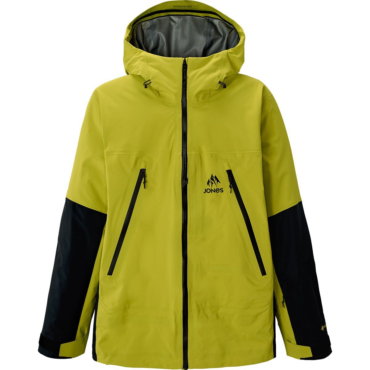 Image of Jones Snowboards Shralpinist GTX Recycled Jacket - Men's Lime Green, XL